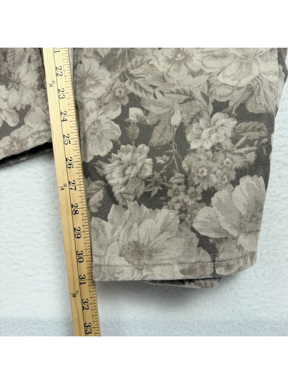 Pacsun Baggy 34x32 Floral AOP Carpenter Cargo Jeans Brown Wide Leg Skater Y2K - Picture 6 of 9